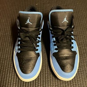 Jordan Black and Blue Sneakers